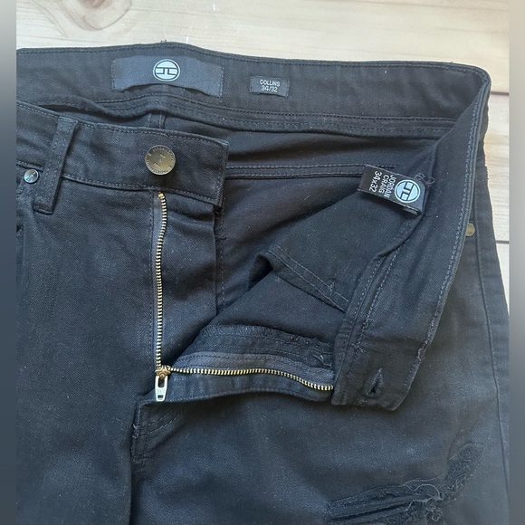 Jordan Craig Collins Jeans Black Distressed Men’s size 34x32 Straight - Picture 3 of 11